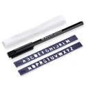 Set marcabiancheria con normografo, fettuccia e pennarello resistente fino a 95° - 611793 Prym