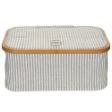 Foldable canvas and bamboo basket for sewing and knitting supplies - 612682 Prym