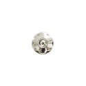 Decorative magnetic closure 'Flower' diameter 18mm - Silver