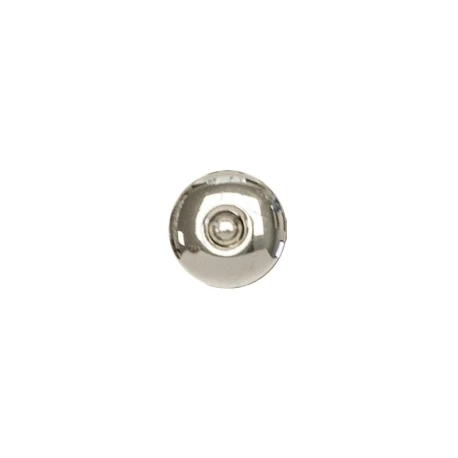 Chiusura magnetica decorativa "Disco" diametro 17mm - Argento