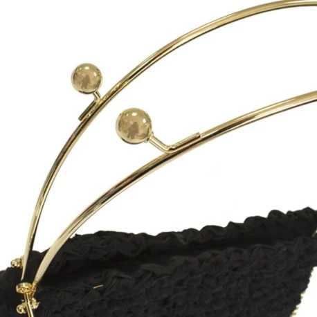 Manico chiusura clic clac per borsa con tondini dal sapore vintage - MA157 Mas