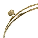 Large click-clack closure handle for bag with vintage-style rods - MA158Mas