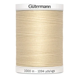Gutermann sewing thread colour 05 Light Peach Beige 1000m