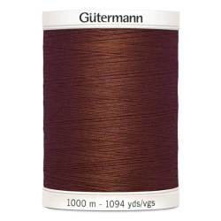 Filo per cucire Gutermann colore 230 Marrone Chiaro spola da 1000m