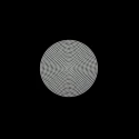Small round canvas net for crochet bags and other projects, diameter 7.5cm with 2mm hole