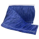 Shiny blue raffia fringe 15cm high for decorating bags, dresses and other accessories