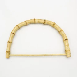 Handles for semi-circular bags in natural bamboo with sticks - MA106 Mas 2