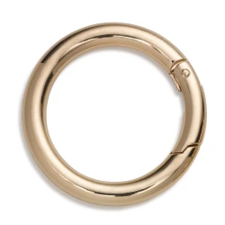 Round snap hooks with spring lock Ø 4cm Gold - 2 Pieces - 417894Prym