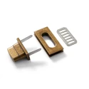 Rectangular twist lock for handmade bags in antique gold colour - 417882 Prym