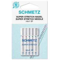 Aghi SUPER Stretch Schmetz per macchina da cucire per materiali molto elastici e pesanti