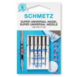Aghi Universali Super Schmetz da 80 per cucire a macchina tessuti adesivi e autoadesivi