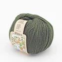 Misto Lana vergine Witico gomitolo filato da 50gr. Silke - colore 119 Verde Militare