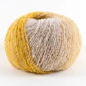 OCARINA Bouclé WoolSilke, 100 gram ball of yarn - Colour 54 Yellow