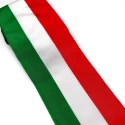 Italy tricolour ribbon 10cm taffeta for ceremonies
