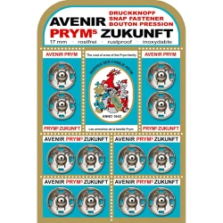 Bottoni automatici da cucire Prym Zukunft in metallo argento 17 mm - 341220 Prym