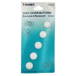 Plastic buttons for covering to customise your creations with fashionable fabrics - 15mm