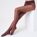 SiSi Spider Collant Moda motivo di rombi e pois in lycra 20 den