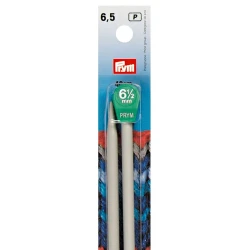 6.50 mm aluminium knitting needles with knobs