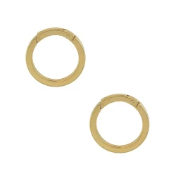 Moschettoni piccoli tondi piatti apribili con sicura a molla Ø 2,8cm Oro - FF593 Benox