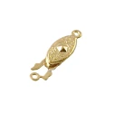 Chiusura a fermaglio con linguetta oro per collane e bracciali - FF008 Benox