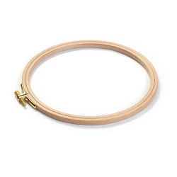 Telaio da ricamo tondo 22cm in legno di faggio naturale - 611678 Prym