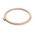 Telaio da ricamo tondo 22cm in legno di faggio naturale - 611678 Prym