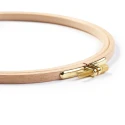 22 cm round embroidery hoop in natural beech wood - 611678 Prym