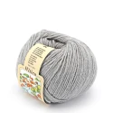 Misto Lana vergine Witico gomitolo filato da 50gr. Silke - colore 834 Grigio Medio