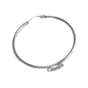 Orecchino a cerchio Ø 42mm in ferro base per realizzare bijou argento - FF148 Benox