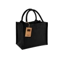 Black Jute Bag to personalise and decorate - W412Westford Mill