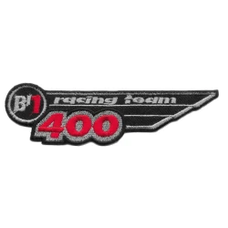Racing Team 400 embroidered iron-on patch for sportswear