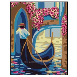 Kit Mezzopunto Gondola a Venezia - set completo di ago e fili 3384K Collection D'Art 2