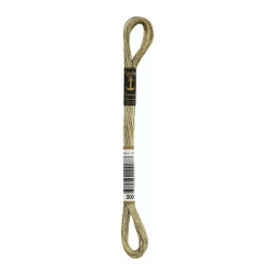 Anchor Lamé Mouliné lurex oro per ricamo matassina 8m