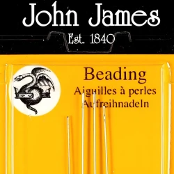 Aghi per infilare perle e perline misura 12 extra fini - JJ10512 John James 2
