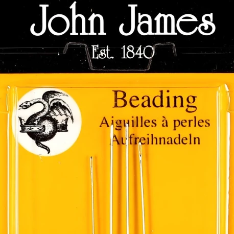 Aghi per infilare perle e perline misura 12 extra fini - JJ10512 John James