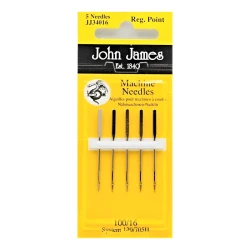 Universal 100 flat head sewing machine needles (5 pack)