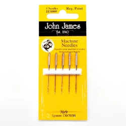 Universal 70 flat head sewing machine needles pack of 5
