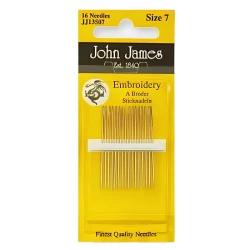 High-quality size 7 Crewel embroidery needles - JJ13507C John James