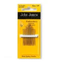 Assorted high-quality Crewel embroidery needles, sizes 3-9 - JJ13539C John James