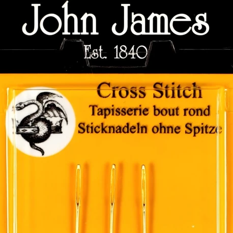 Aghi per ricamo e punto croce placcati in oro misura 24 - JG19824 John James