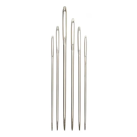 High-quality wool needles with rounded tips, sizes 18-24, assorted - JJ19884 John James