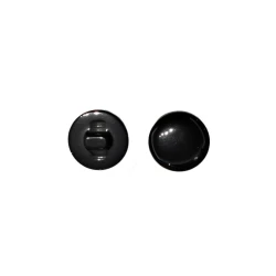 Flat, pill-less buttons in black