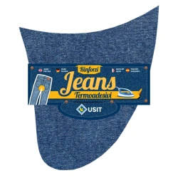 Heat-adhesive denim crotch patch for jeans repair 2