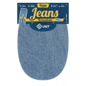 Heat-activated jeans patches in durable denim fabric - Usit