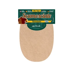 Mini suede patches 13x9cm heat-activated pack of 2 2