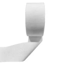 Rotolo di fettuccia pedana liscia in cotone 100% alta 5cm - Bobina 20 metri - Bianco