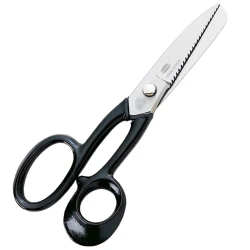 Scissors for cutting leather and heavy-duty leather with serrated steel blade, 25.50 cm - 491/10 Gimap