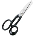 Scissors for cutting leather and heavy-duty leather with serrated steel blade, 25.50 cm - 491/10 Gimap