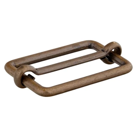 30mm adjustable buckle in antique bronze-style gold metal for belts and shoulder straps - 0055394 Prym