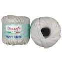 Raffia 100% natural yarn Miss Tricot Panama Happy Rimini 50g balls. - colour 127 Light Pearl Grey
